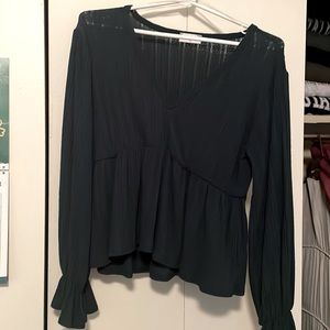 Pink Lily Peplum Top